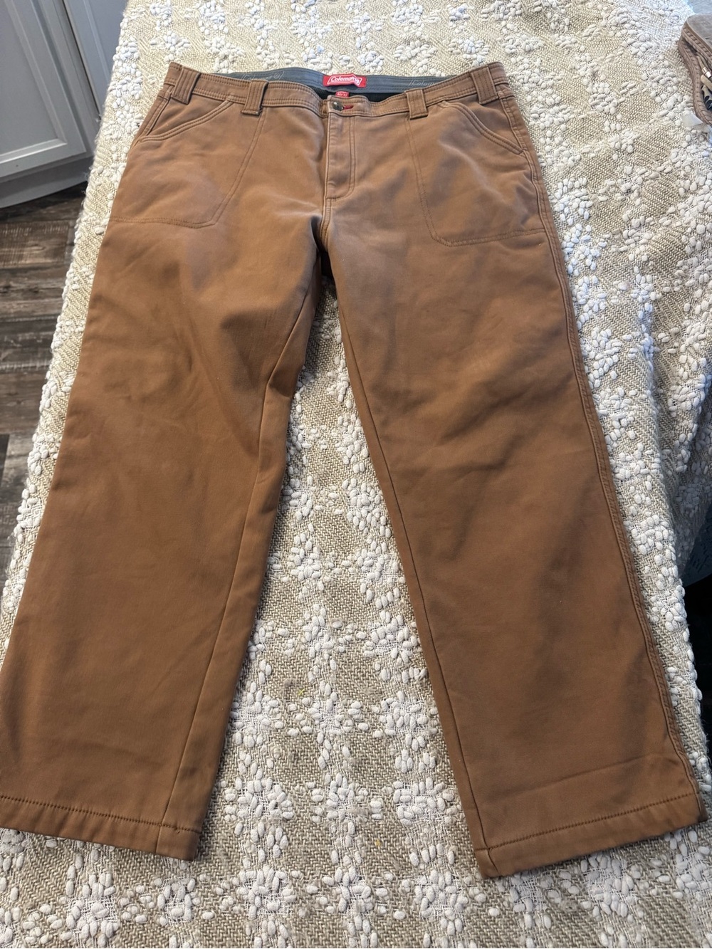 Carhartt Men’s Utility Work Pants – Loose Original Fit, Flannel-Lined Sz  40x30